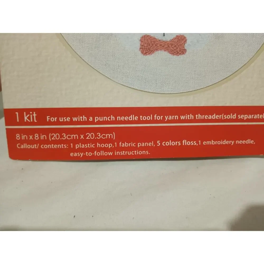 NEW Sealed Boston Terrier / French Bulldog Punch Needle Kit 8